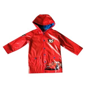 Red Cars Raincoat with Hood